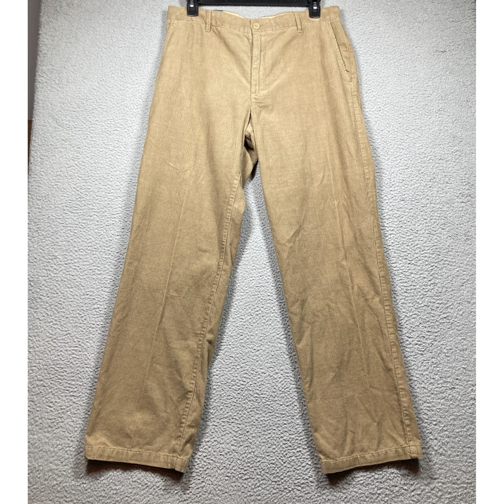 Izod  Tailgate Corduroy‎ Pants Men's 36x34 Beige Straight Metrix Heritage Woods
